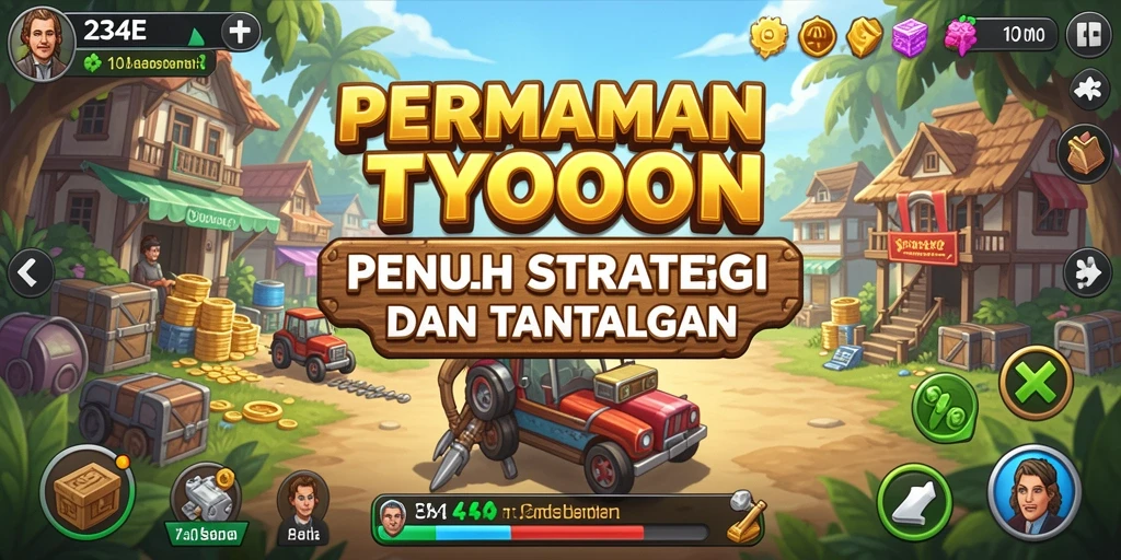 Screenshot dari gameplay Tycoon yang menarik dan strategis.