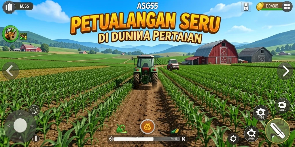Tangkapan layar yang menampilkan pengalaman bertani yang seru.