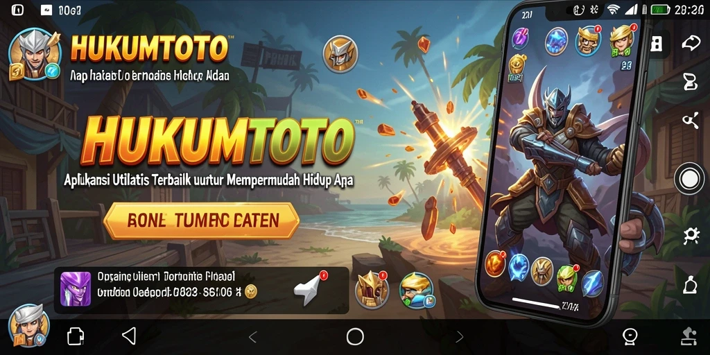 Tampilan antarmuka HUKUMTOTO yang intuitif dan mudah digunakan.