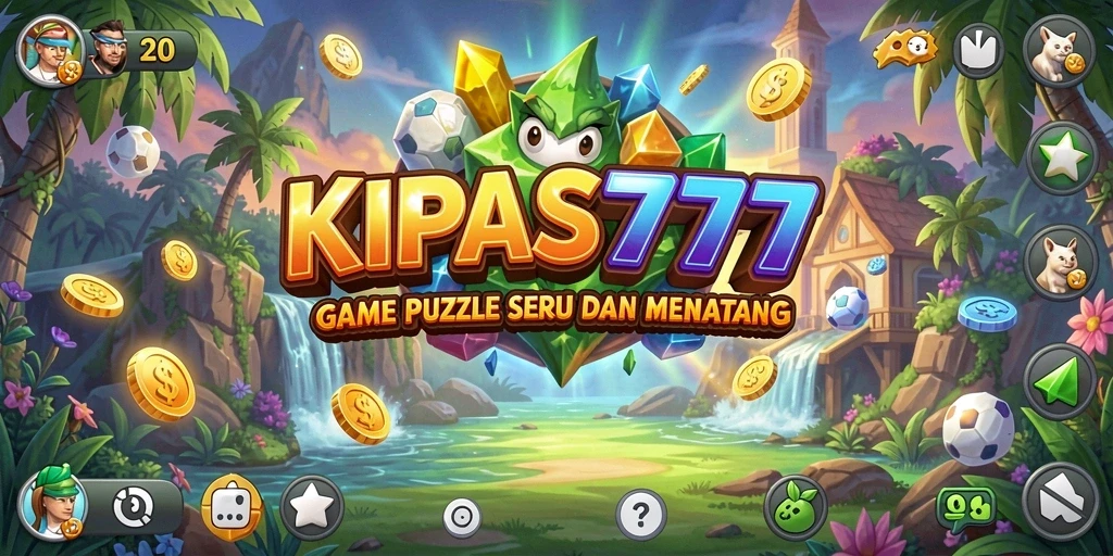 Screenshot gameplay KIPAS777 dengan tampilan puzzle yang menarik.