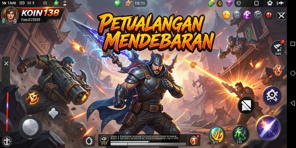 Tampilan gameplay KOIN138 yang penuh aksi dan seru.