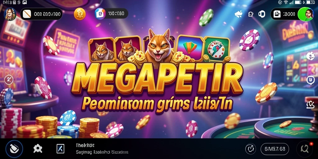 Tampilan menawan dari gameplay MEGAPETIR di kasino virtual.