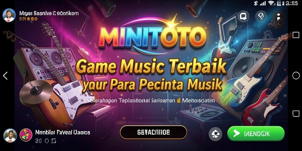 Tangkapan layar gameplay MINITOTO dengan berbagai lagu menarik.