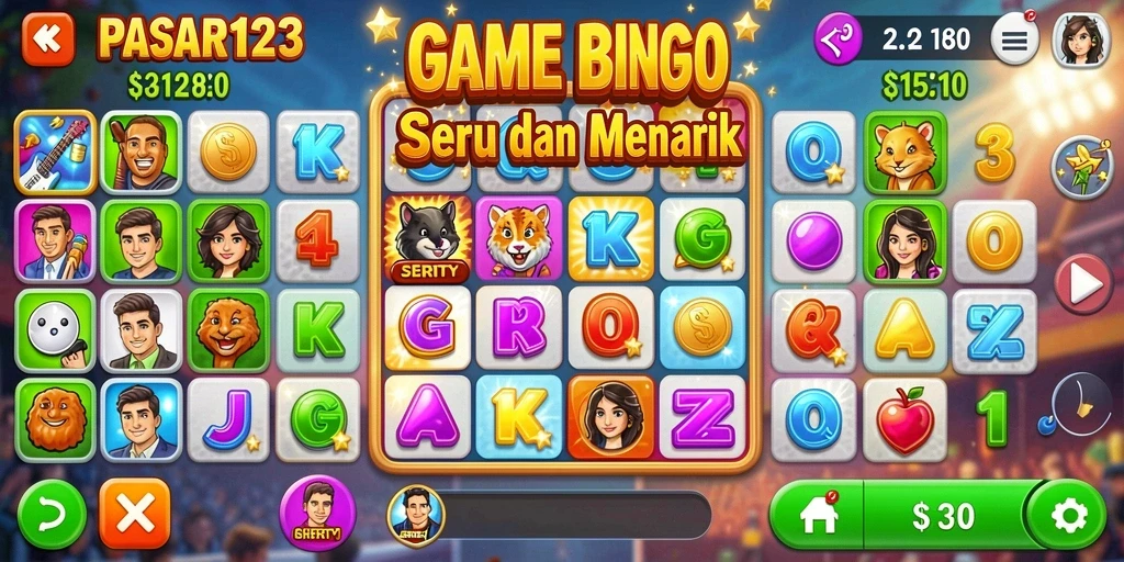 Tampilan gameplay PASAR123 yang seru dan interaktif.