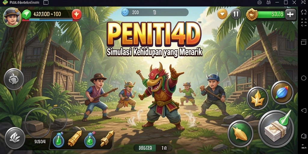 Tampilan gameplay menarik dari PENITI4D yang memukau.