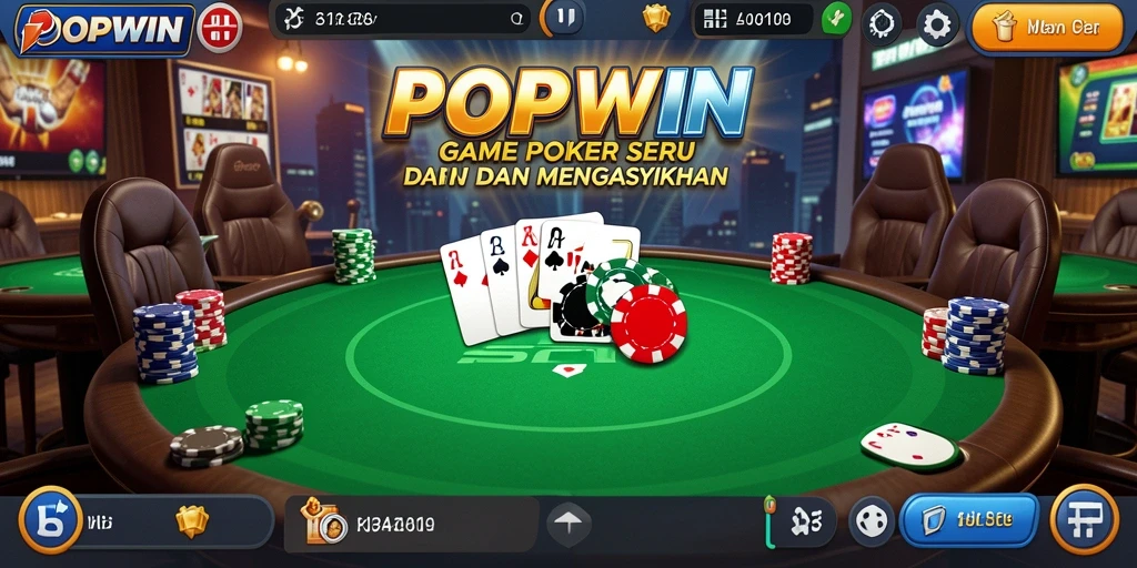 Gameplay seru dan interaktif dalam game poker POPWIN.