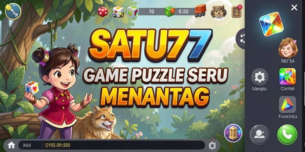 Tampilan gameplay SATU77 dengan puzzle yang menarik dan menantang.