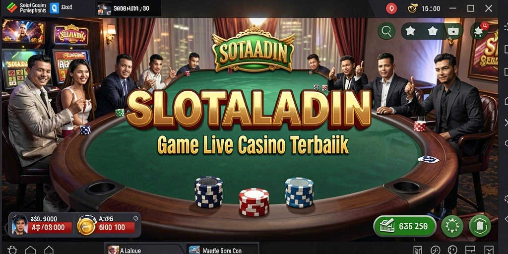 Tampilan gameplay Live Casino yang menarik di SLOTALADIN.