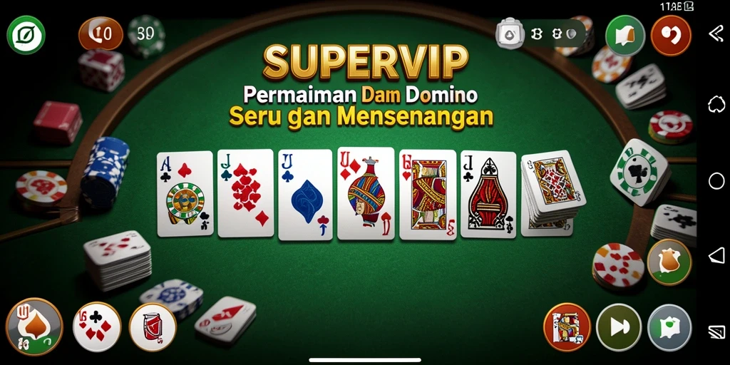 Tampilan gameplay Domino SUPERVIP yang mengasyikkan dan interaktif.